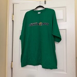 Notre Dame Fighting Irish Adidas Green Graphic Accomplishments Men's Shirt XL